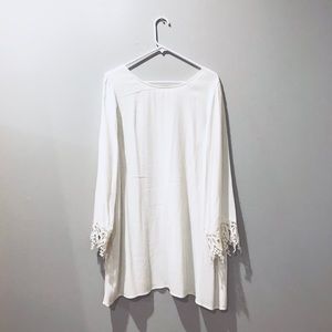 White boho dress